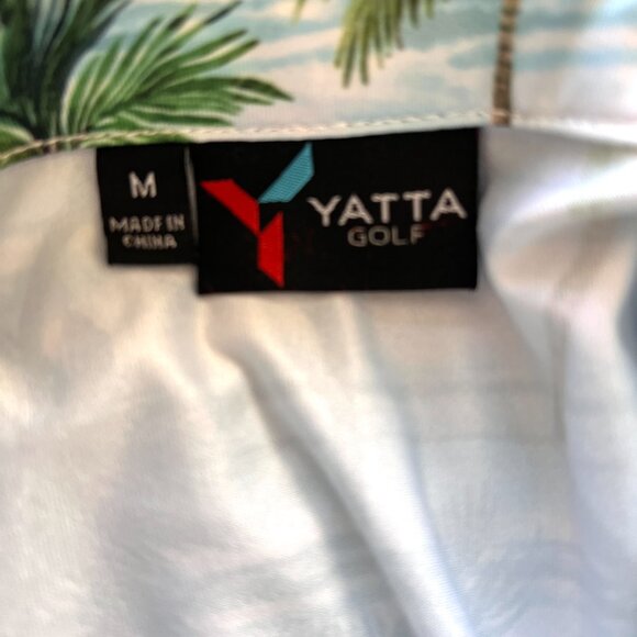 Yatta Golf Polo - Hawaiian - Light Blue - Size Medium - Picture 9 of 10